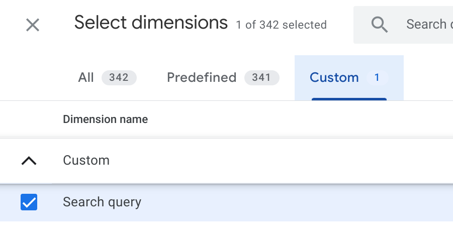 Custom parameters