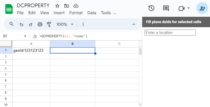 Google Sheets empty value return